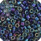 DBS0005 Black AB, Colour code 5 Size 15/0 Miyuki Delica Beads, 50gm bag