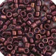 DBS0012 Raspberry Metallic, Colour code 12 Size 15/0 Miyuki Delica Beads, 5.2g approx.