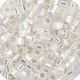 DBS0041 Crystal Silver Lined, Colour code 41 Size 15/0 Miyuki Delica Beads, 5.2g approx.
