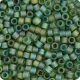 DB1282 Olive Trans. AB Matte, Size 11/0 Miyuki Delica Beads, 5.2g approx.