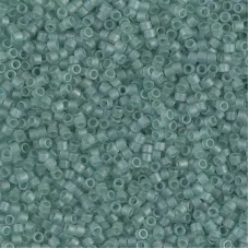 DB0385 Matte Sea Glass Green, Size 11/0 Miyuki Delica Beads, 5.2g approx.