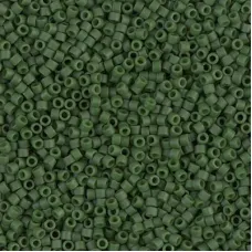 DB0797 Opaque Matte Olive Dyed size 11/0 Miyuki Miyuki Delica Beads, 5.2g approx.