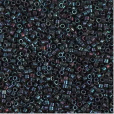DB1003 Metallic Midnight Blue-Gold Iris, Size 11/0 Miyuki Delica Beads, 5.2g app...