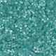 DB1812 Light Aqua Green Dyed Satin Silk, Size 11/0 Miyuki Delica Beads, 5.2g approx.