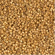 DB1832F Duracoat Galvanised Matte Gold, Colour Code 1832F, Size 11/0 Miyuki Delica Beads, 5.2g approx. DB1832F Duracoat Galvanised Matte Gold, Colour Code 1832F, Size 11/0 Miyuki Delica Beads, 5.2g approx.