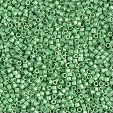 DB1844F Duracoat Galvanised Matte Dark Mint, Colour Code 1844F, Size 11/0 Miyuki Delica Beads, 5.2g approx. DB1844F Duracoat Galvanised Matte Dark Mint, Colour Code 1844F, Size 11/0 Miyuki Delica Beads, 5.2g approx.