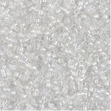 DB1671 Pearl Lined Crystal AB, Size 11/0 Miyuki Delica Beads, 5.2g approx. 