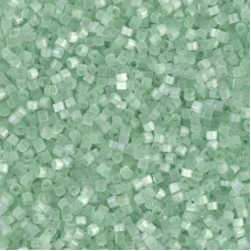 DB0828-1 Pale Green Silk Satin, Size 11/0 Miyuki Delica Beads, 5.2g approx.