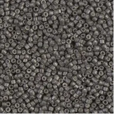 DB1175 Galvanized Matte Graphite, Size 11/0 Miyuki Delica Beads, 5.2g approx.