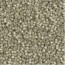 DB1181 Galvanised Semi-Frosted Aloe, Size 11/0 Miyuki Delica Beads, 5.2g approx.