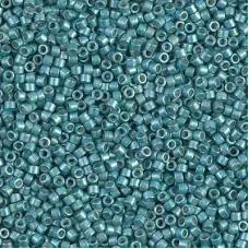 DB1183 Galvanised Semi-Frosted Dark Aqua, Size 11/0 Miyuki Delica Beads, 5.2g ap...