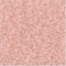 DB1263 Matte Transparent Pink Mist, Size 11/0 Miyuki Delica Beads, 5.2g approx. DB1263 Matte Transparent Pink Mist, Size 11/0 Miyuki Delica Beads, 5.2g approx.