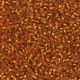 DB1333 Dyed Silver Lined Burnt Orange, Size 11/0 Miyuki Delica Beads, 50g Wholesale Pack