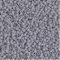 DB1589 Matted Opaque Ghost Grey, Size 11/0 Miyuki Delica Beads, 5.2g approx.