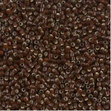 DB1684 Silver Lined Glazed Dark Rootbeer, Size 11/0 Miyuki Delica Beads, 5.2g ap...