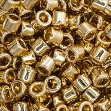 DB0034 Light Gold 24Kt Plated, Size 11/0 Miyuki Delica Beads, 5.2g approx.