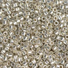 DB0035 Silver Galvanized, Size 11/0 Miyuki Delica Beads, 50gm bag