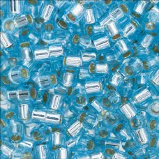 DB0044 Aqua Silver Lined, Size 11/0 Miyuki Delica Beads, 5.2g approx.