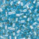 DB0044 Aqua Silver Lined, Size 11/0 Miyuki Delica Beads, 5.2g approx.