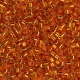 DB0045 Orange Silver Lined, Size 11/0 Miyuki Delica Beads, 50gm bag