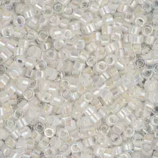 DB0052 Off White AB, Size 11/0 Miyuki Delica Beads, 5.2g approx.