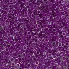 DB0073 Lilac AB Lined-Dyed, Size 11/0 Miyuki Delica Beads, 5.2g approx.