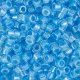 DB0076 Light Blue AB Lined-Dyed, Size 11/0 Miyuki Delica Beads, 5.2g approx.