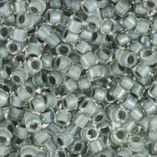 DB0081 Dark Grey AB Lined Dyed Size 11/0 Miyuki Delica Beads, 5.2g approx.