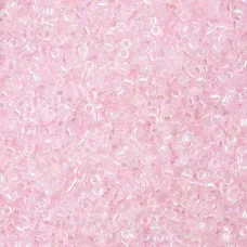 DB0082 Lined Light Pink AB - Size 11/0 Miyuki Delica Beads, 50gm bag