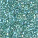 DB0084 Seagreen AB Lined-Dyed, Size 11/0 Miyuki Delica Beads, 5.2g approx.
