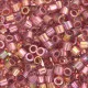 DB0103 Red Transparent Gold Luster, Size 11/0 Miyuki Delica Beads, 5.2g approx. 