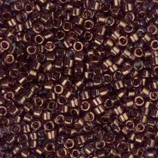 DB0108 Amethyst Gold Luster, Size 11/0 Miyuki Delica Beads, 5.2g approx.