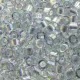 DB0110 Transparent Light Blue AB, Size 11/0 Miyuki Delica Beads, 5.2g approx.