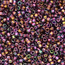 DB0128 Plum Gold Luster, Size 11/0 Miyuki Delica Beads, 5.2g approx. 