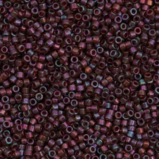 DB0129 Pink Topaz Transparent Gold Luster, Size 11/0 Miyuki Delica Beads, 5.2g a...