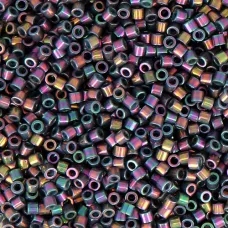 DB0134 Opaque Purple Grey Rainbow Luster, Size 11/0 Miyuki Delica Beads, 5.2g ap...
