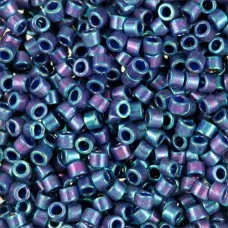 DB0135 Purple AB Gold Luster, Size 11/0 Miyuki Delica Beads, 5.2g approx.