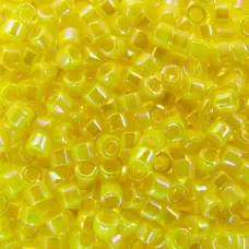 DB0160 Yellow AB, Size 11/0 Miyuki Delica Beads, 5.2g approx.