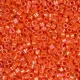 DB0161 Orange Opaque AB, Size 11/0 Miyuki Delica Beads, 50gm bag