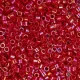 DB0162 Red Opaque AB, Size 11/0 Miyuki Delica Beads, 5.2g approx.