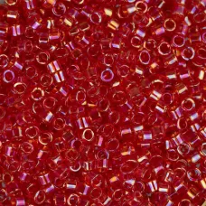 DB0172 Light Siam AB, Size 11/0 Miyuki Delica Beads, 5.2g approx. DB0172 Light Siam AB, Size 11/0 Miyuki Delica Beads, 5.2g approx.