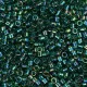 DB0175 Dark Green AB, Size 11/0 Miyuki Delica Beads, 50gm bag