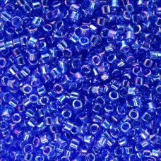 DB0178 Cobalt Blue AB, Size 11/0 Miyuki Delica Beads, 5.2g approx. DB0178 Cobalt Blue AB, Size 11/0 Miyuki Delica Beads, 5.2g approx.