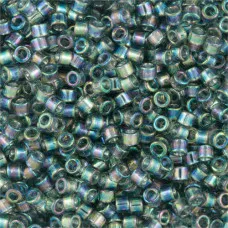 DB0179 Transparent Light Grey AB, Size 11/0 Miyuki Delica Beads, 5.2g approx.