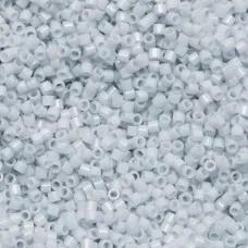 DB0209 Light Grey Opaque Luster, Size 11/0 Miyuki Delica Beads, 5.2g approx. DB0209 Light Grey Opaque Luster, Size 11/0 Miyuki Delica Beads, 5.2g approx.