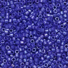 DB0216 Cobalt Blue AB, Size 11/0 Miyuki Delica Beads, 5.2g approx. DB0216 Cobalt Blue AB, Size 11/0 Miyuki Delica Beads, 5.2g approx.