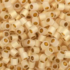 DB0230 Cream Opal Gold 24kt Lined, Size 11/0 Miyuki Delica Beads, 3.3g approx. DB0230 Cream Opal Gold 24kt Lined, Size 11/0 Miyuki Delica Beads, 3.3g approx.