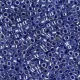 DB0243 Medium Crystal Blue Ceylon Lined-Dyed, Size 11/0 Miyuki Delica Beads, 5.2g approx.