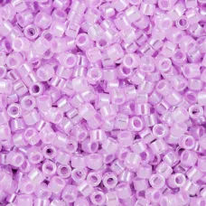 DB0248 Lined Crystal Pale Lilac, Size 11/0 Miyuki Delica Beads, 5.2g approx.