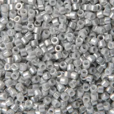 DB0252 Grey Opaque Gold Luster, Size 11/0 Miyuki Delica Beads, 5.2g approx. DB0252 Grey Opaque Gold Luster, Size 11/0 Miyuki Delica Beads, 5.2g approx.